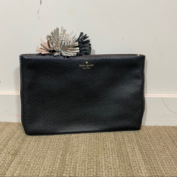 Kate Spade Clutch with Flower Tassels